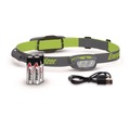 Office Flashlights | Energizer ENY38A42P Rechargeable Lithium-Ion Pro Series Multi-Color Hybrid Headlamp with 4 AAA Batteries - Gray/Green image number 0