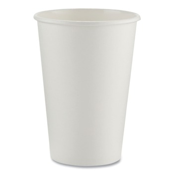 Dixie 2346W 16 oz. Paper Hot Cups - White (50/Sleeve, 20 Sleeves/Carton)