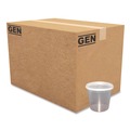 Food Containers & Lids | GEN TD40024E 24 oz. Plastic Container with Lid - Clear (240/Carton) image number 1