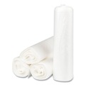 High-Density Trash Bags | Inteplast Group S434822N 43 in. x 48 in. 56 gal 22 mic Interleaved Roll High-Density Commercial Can Liners - Natural (25 Bags/Roll, 8 Rolls/Carton) image number 2