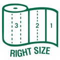 Perforated Roll & Hand Towels | Seventh Generation 13722 100% Recycled 11 in. x 5.4 in. 2-Ply Paper Kitchen Towel Rolls - White (156 Sheets/Roll, 24 Rolls/Carton) image number 3
