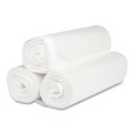 High-Density Trash Bags | Inteplast Group S404816N 45 gal. 16 microns 40 in. x 48 in. High-Density Interleaved Commercial Can Liners - Clear (25 Bags/Roll, 10 Rolls/Carton) image number 1