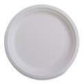 Plates | Eco-Products EP-P016NFA Vanguard 6 in. diameter Renewable and Compostable Sugarcane Plates - White (1000/Carton) image number 2