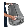 Indoor Waste Receptacles | Rubbermaid Commercial FG261000GRAY 10 gal. Vented Round Plastic Brute Container - Gray image number 5