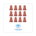 Mop Heads | Boardwalk BWK503OR Super Loop Cotton/Synthetic Fiber Wet Mop Head - Large, Orange (12/Carton) image number 3