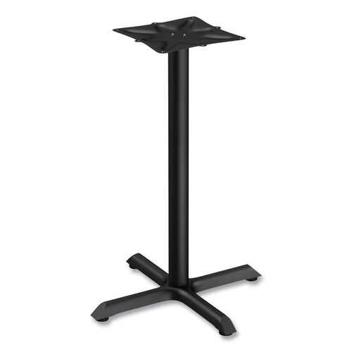Indoor Dining & Cafe Tables | Alera ALETBH423B Hospitality Series 27.5 in. x 40.38 in. 300 lbs. Capacity Steel Single-Column Bases - Black image number 0