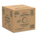 Plates | Dart 9PWCR 9 in. Diameter Concorde Foam Plate - White (500/Carton) image number 3