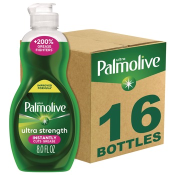 Ultra Palmolive 61047169 8 oz. Bottle Dishwashing Liquid - Fresh Scent (16/Carton)