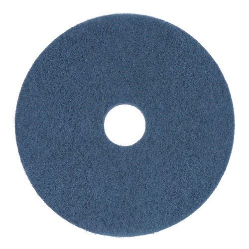Floor Pads-Stripping | Boardwalk BWK4013BLU 13 in. Diameter Scrubbing Floor Pads - Blue (5/Carton) image number 0