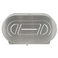 Toilet Tissue Dispensers | Bobrick B-2892 20.81 in. x 5.31 in. x 11.38 in. Jumbo Toilet Tissue 2 Roll Dispenser - Satin-Finish Stainless Steel image number 2