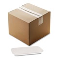 Food Containers & Lids | Pactiv Corp. 51P117S #17S 8.3 in. x 4.8 in. x 0.65 in. Foam Supermarket Tray - White (1000/Carton) image number 0
