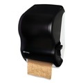 Towel Dispensers | San Jamar T1100TBK 12.94 in. x 9.25 in. x 16.5 in. Lever Roll Classic Towel Dispenser - Transparent Black Pearl image number 3