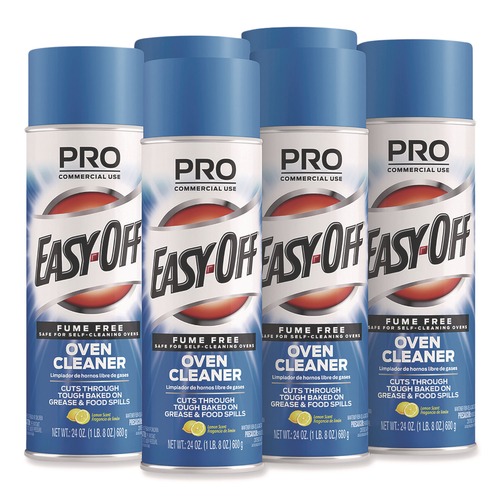 Industrial Cleaning Products | Professional EASY-OFF 62338-85260 Fume Free Max Oven Cleaner, Foam, Lemon, 24 Oz Aerosol Spray, 6/carton image number 0