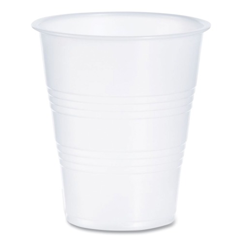 Cups | Dart Y7 7 oz. High-Impact Polystyrene Cold Cups - Translucent/Clear (100/Pack) image number 0