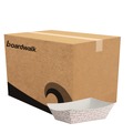 Food Containers & Lids | Boardwalk BWK30LAG050 0.5 lbs. Capacity Paper Food Baskets - Red/White (1000/Carton) image number 0
