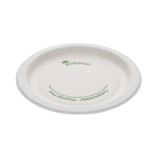 Plates | Pactiv Corp. PSP06EC EarthChoice Pressware 6 in. dia Compostable Dinnerware, Plate - White (750/Carton) image number 0