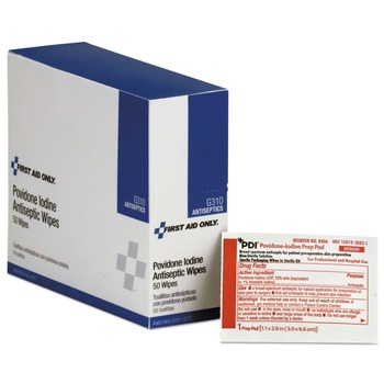 First Aid Only G310 PVP Iodine Refill for SmartCompliance General Business Cabinet (50/Box)