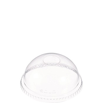 Dart DLR662 16 oz. Plastic Dome-Top Cold Cup Lids - Clear (1000/Carton)