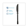 Disposable Knives | Dixie DUSSPK5 SmartStock Tri-Tower Dispensing System Polypropylene Knives - Black (40/Pack, 24 Packs/Carton) image number 3