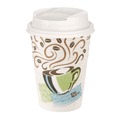 Cup Lids | Dixie DSL9542 Smart Top Reclosable Lids for Hot Cups, Fits 10 oz to 20 oz Cups - White (1000/Carton) image number 1