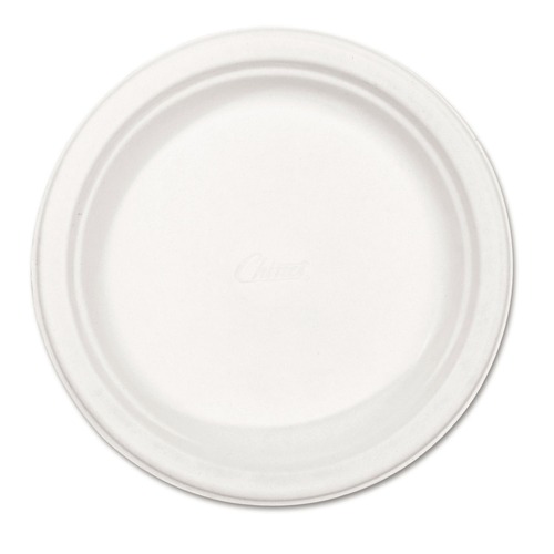 Plates | Chinet 21227 8.75 in. Paper Plate Dinnerware - White (500/Carton) image number 0