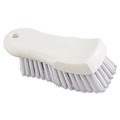 Brushes | Boardwalk BWKFSCBWH 6 in. Handle 6 in. Brush Polypropylene Bristles Scrub Brush - White image number 1