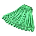 Mop Heads | Rubbermaid Commercial FGT81306GR00 1 in. Headband Microfiber Tube Wet Mop - Green image number 1