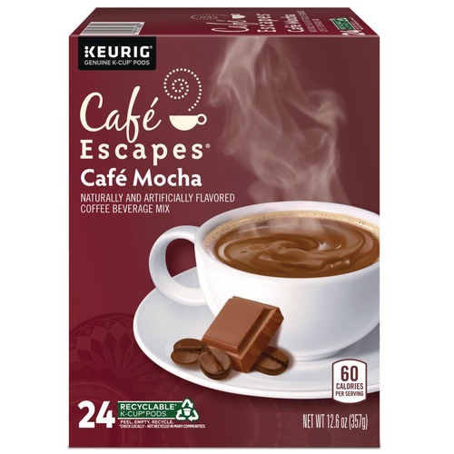 Coffee - Caffeinated | Cafe Escapes 5000330123 K-Cups - Mocha (24/Box) image number 0