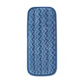Mop Heads | Rubbermaid Commercial FGQ82000BL00 13.75 in. x 5.5 in. x 0.5 in. Microfiber Wall/Stair Wet Mopping Pad - Blue image number 0