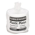 Plates | Tablemate 6644WH 6 in. Diameter Plastic Dinnerware Plates - White (125/Pack) image number 2