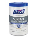 Cleaning Cloths & Wipes | PURELL 9342-06 1-Ply 7 in. x 8 in. Fresh Citrus Professional Surface Disinfecting Wipes - White (6 Canisters/Carton) image number 1