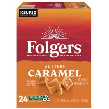 Folgers 5000363977 Buttery Caramel Coffee K-Cups (24/Box)