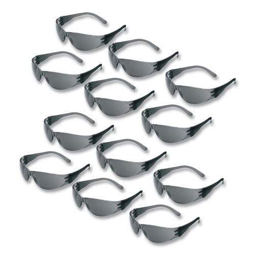 Eye Protection | MCR Safety CL112 Checklite Scratch-Resistant Safety Glasses - Gray Lens (12/Box) image number 0