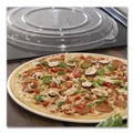 Food Containers & Lids | Eco-Products EP-SCPTR14LIDR 14 in. x 14 in. x 0.2 in. Recycled Content Pizza Tray Lids - Clear (50/Carton) image number 3