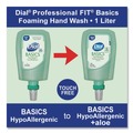 Soap Refills | Dial Professional 17000 16722 1 Liter Basics Hypoallergenic Foaming Hand Wash Refill for FIT Touch Free Dispenser - Honeysuckle Scent (3/Carton) image number 4