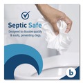 Toilet Tissues | Boardwalk B6144 2-Ply Septic Safe Toilet Tissue - White (96/Carton) image number 5