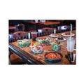 Food Containers & Lids | Pactiv Corp. YCA910480000 EarthChoice 48 oz. Recycled PET Hinged Container - Clear (190/Carton) image number 5