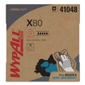 Perforated Roll & Hand Towels | WypAll 41048 8.34 in. x 16.8 in. POP-UP Box HYDROKNIT X80 Cloths - White (400/Carton) image number 1