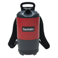 Vacuums | Sanitaire SC412B TRANSPORT QuietClean 1.5 Gallon Tank Capacity Backpack Vacuum - Red image number 4