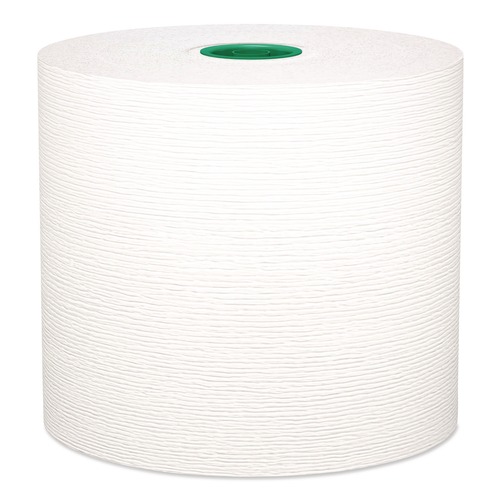 Perforated Roll & Hand Towels | Kleenex 25630 7.5 in. x 700 ft. 1-Ply Hard Roll Paper Towels with Premium Absorbency Pockets - White/Green Core (6-Rolls/Carton) image number 0