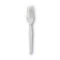 Disposable Forks | Dixie FH017 Heavyweight Plastic Cutlery Forks - Clear (1000/Carton) image number 3