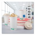 Cups | SOLO 420PLA-PLANET 20 oz Compostable Paper Hot Cups - White/Green (600/Carton) image number 5