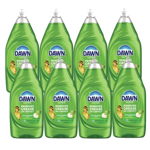 Dishwashing Detergents | Dawn 80847487 38 oz Ultra Antibacterial Dishwashing Liquid - Apple Blossom Scent (8/Carton) image number 0