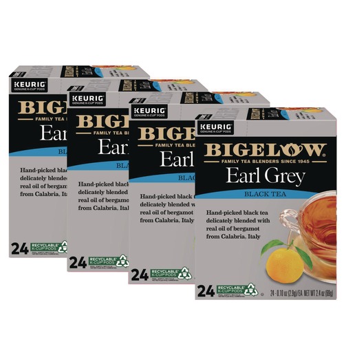 Coffee - Caffeinated | Bigelow 5000363675 Tea K-Cup Pack - Earl Grey (96/Carton) image number 0