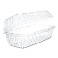 Food Containers & Lids | Dart C99HT1 Showtime 5.1 in. x 9.9 in. x 3.5 in. 29.9 oz. Hinged Plastic Hoagie Containers - Clear (200/Carton) image number 0