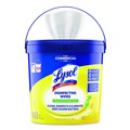Cleaning Cloths & Wipes | LYSOL Brand 19200-99856 6 in. x 8 in. 1-Ply Professional Disinfecting Wipe Bucket - Lemon and Lime Blossom White (2/Carton) image number 1