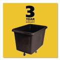 Carts & Trucks | Rubbermaid Commercial FG461900BLA 149 gal 600 lb Capacity Plastic Cube Truck - Black image number 2