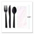 Cutlery Kits | Eco-Products EP-S115 6 in. 100 percent Recycled Content Cutlery Kit - (250/Carton) image number 2