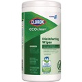 Cleaning Cloths & Wipes | Clorox 60605 CloroxPro EcoClean 8 in. x 7 in. 1-Ply Disinfecting Wipes - Unscented White image number 1