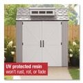  | Rubbermaid 2145548 337 cu-ft. 7 ft. x 7 ft. x 8 ft. Storage Shed - Brown image number 9